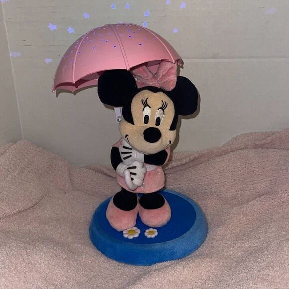 cloud-b Disney Minnie Mouse Dreamy Stars Soother Cloud Umbrella 12” Lamp Night L - Picture 1 of 12